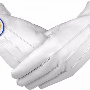 Illuminati White Soft Leather Gloves