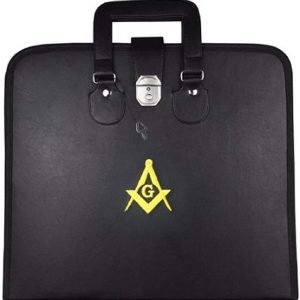 Illuminati MM/WM and Provincial Full Dress Apron Yellow Square Compass Cases Price =$70