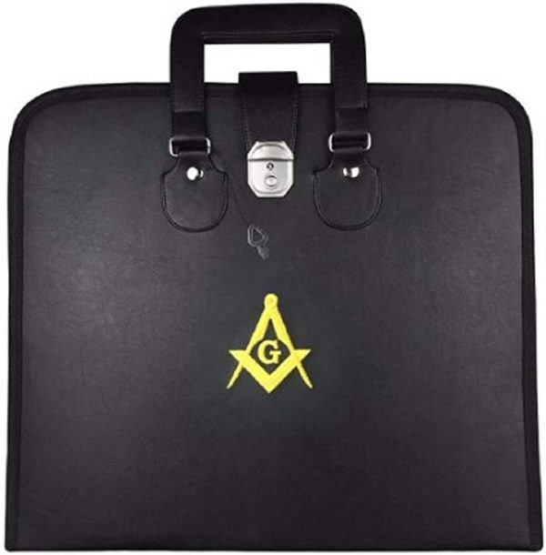 Illuminati MM/WM and Provincial Full Dress Apron Yellow Square Compass Cases Price =$70